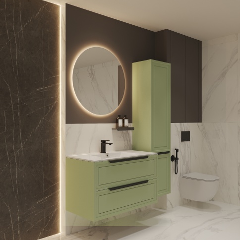 S90F Тумба под раковину/столешницу Севилья 90 Фисташковый (RAL 6019) фото 3