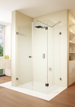 SCANDIC NXT X204 970x870x2000 P Черный душевое ограждение, хром RIHO фото 1
