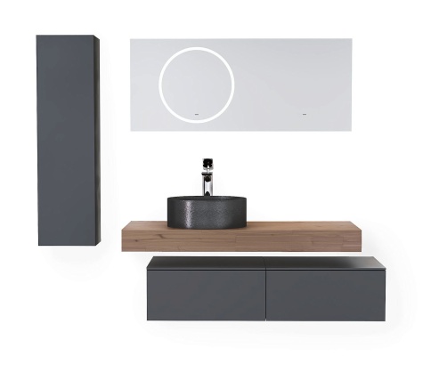 Mdlr.04.110/P/A/JR Пенал Modulare 110 подвесной антрацит антрацит JORNO фото 3