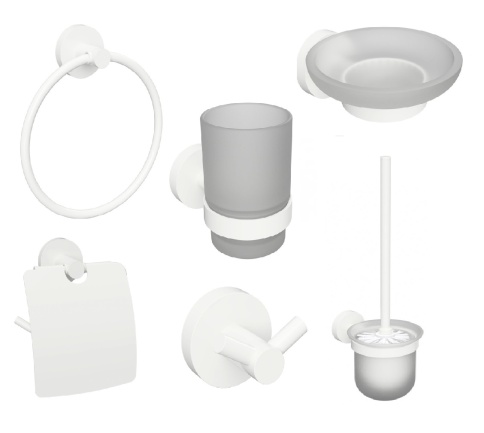 204604 WHITE Набор из 6 предметов, белый BEMETA фото 1