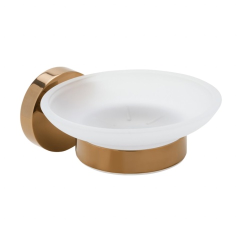 158108042 CORAL Мыльница стеклянная медное золото глянец BEMETA фото 1