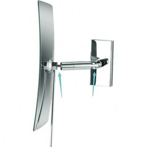 116201222 Косметическое зеркало (поворот на 360) хром BEMETA фото 2