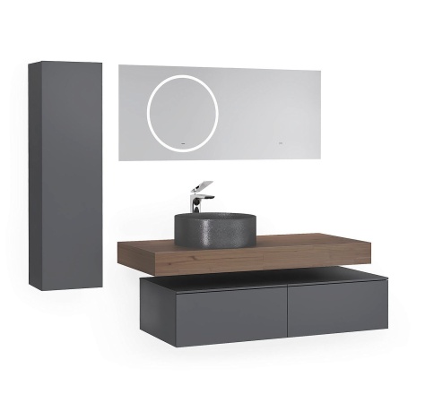 Mdlr.04.110/P/A/JR Пенал Modulare 110 подвесной антрацит антрацит JORNO фото 2