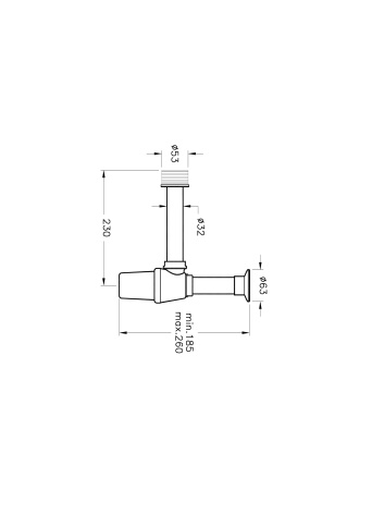 A45109 Сифон для раковины (пластиковый) белый VITRA фото 2