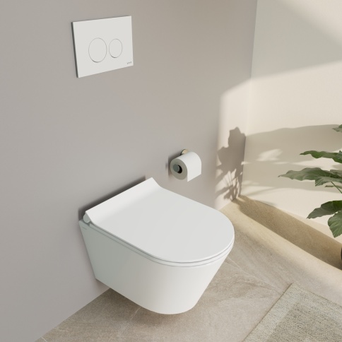 8302B003-6404 M50 подвесной безободковый унитаз VortexFlush (торнадо) с сиденьем микролифт фото 6