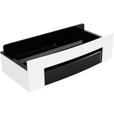 102208304 CYTRO Полочка для мыла/скребок для душевой кабины белый/черный BEMETA фото 1