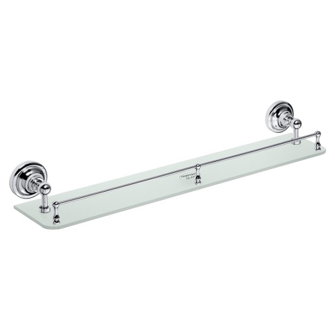 144302262 RETRO Полочка стеклянная 600 мм хром BEMETA фото 1