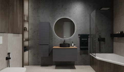 *Coss.04.124/P/A/JR Пенал Cossety 124 подвесной Антрацит антрацит JORNO фото 2