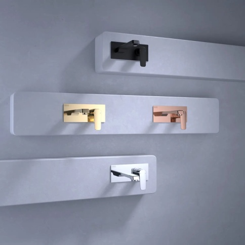 E5106 Настенный смеситель для раковины Quarsar, хром TESKA фото 2