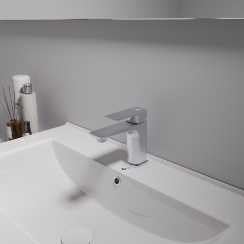 OL-139003-CR D-LINE Смеситель для раковины хром OLIVEEKA фото 2