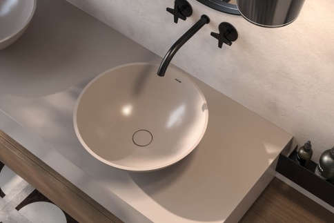 1.02.016.11.3 DEMETER Раковина 40x40 Soft Rock Color палитра RAL HOLBI фото 2