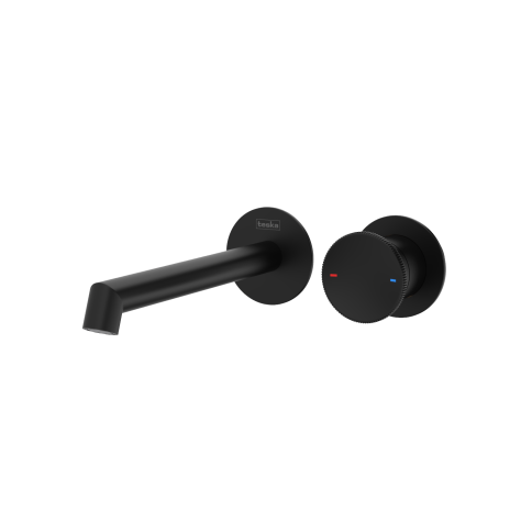 E5508 Смеситель для раковины настенный Arte черный TESKA фото 1