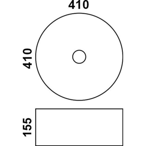 *7078A-805 Раковина 41х41см MELANA MLN-7078A белый JORNO фото 3