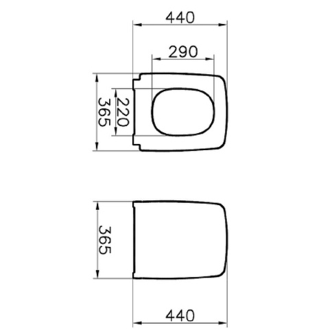 122-083-009 (стар.) Metropole тонкое сиденье с микролифтом черный матовый  фото 2