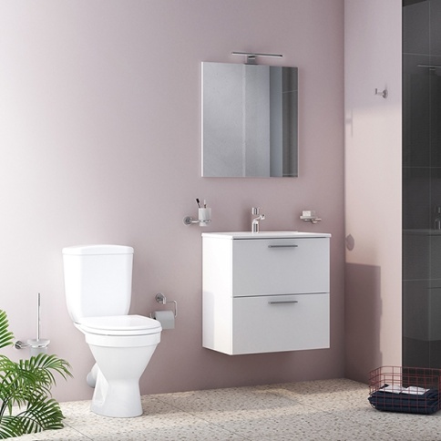 9837B099-7201 BLANC Унитаз с бачком и сиденьем микролифт из термопласта NORM (VITRA) фото 3