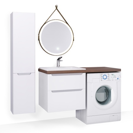 *Wood.06.122/DW Столешница Wood на стиральную машину темное дерево JORNO фото 1