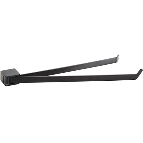 167004100 ORGANIC BLACK Полотенцедержатель двойной поворотный черный матовый BEMETA фото 1