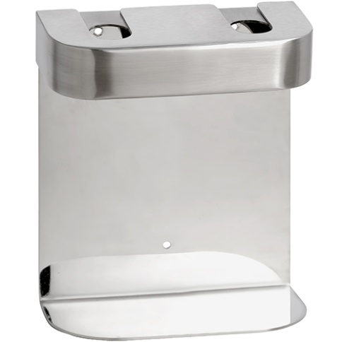 146109435 HOTEL Двойной держатель дозатора мыла круглый шлифованная сталь BEMETA фото 1