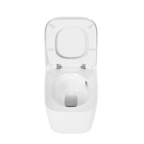 7906B003-6430 Metropole Square подвесной безободковый унитаз QuantumFlush (торнадо) с сиденьем микролифт фото 4