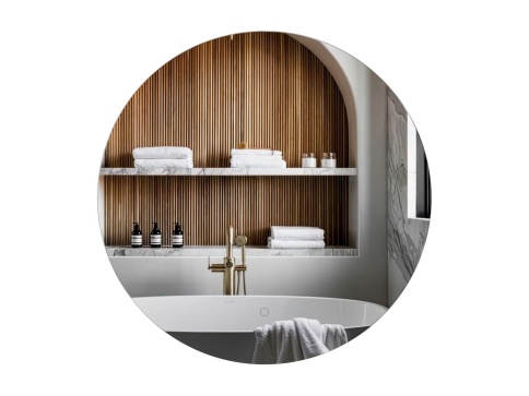 ZD100 Зеркало круглое 100см с фоновой подсветкой фото 1