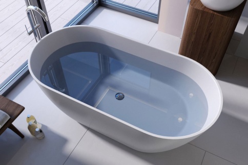 1.01.002.11.1 VENUS NEW Ванна 158x79 Soft Rock Белый матовый HOLBI фото 2