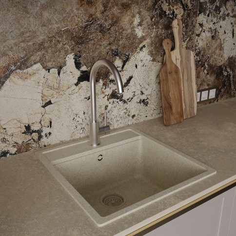 OL-963002-BN Кухонный смеситель брашированный никель OLIVEEKA фото 2