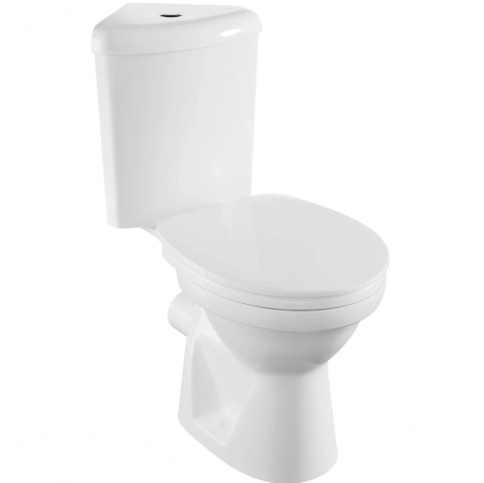 9854B099-7200 WENKEL Унитаз угловой с бачком и сиденьем микролифт из термопласта NORM (VITRA) фото 1