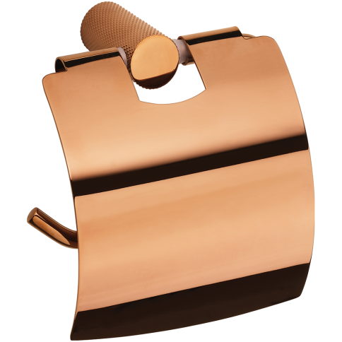 175112012 GLACERA Держатель туалетной бумаги с крышкой медное золото глянец BEMETA фото 1