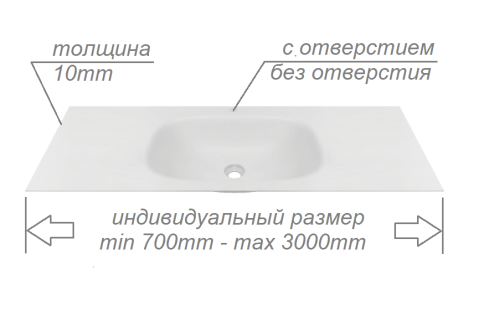 Раковина накладная Solid Flow ИНДИВИДУАЛЬНЫЙ РАЗМЕР белый матовый OLIVEEKA фото 1