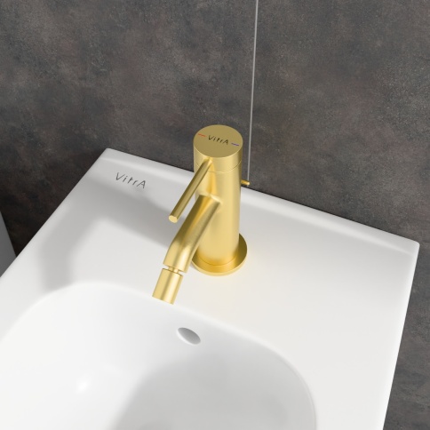 A4353625EXP Minimax Round Смеситель для биде золото брашированное VITRA фото 5