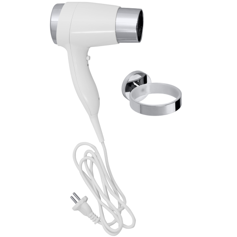 999433084 HOTEL Фен с держателем, прямой шнур, белый BEMETA фото 1