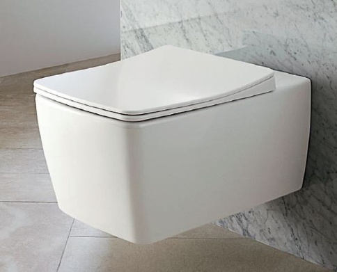 7672B003-1684 Metropole Rim-Ex безободковый подвесной унитаз с функцией биде без сиденья фото 2