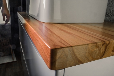 *Wood.06.80/LW Столешница для тумбы Wood 80 бук светлое дерево JORNO фото 2