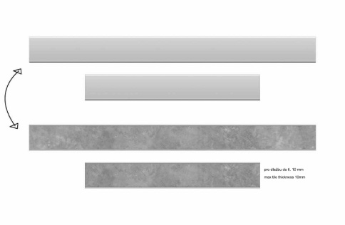 SZA4650 Душевой лоток с решеткой 65см из нержавеющей стали DESIGN4 PLASTBRNO фото 2