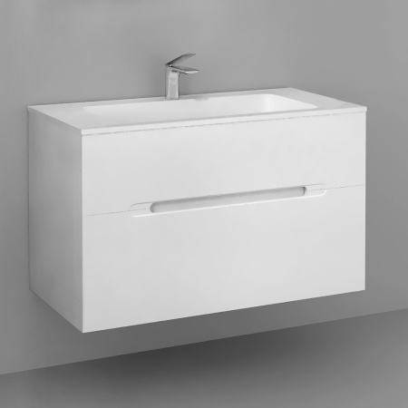 Mоl.01.97/P/W Тумба Modul 100 подвесная белый JORNO фото 3