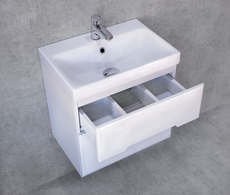 *Mod.01.50/P/W Тумба Moduo Slim 50 подвесная белый JORNO фото 2