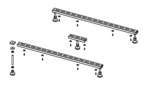 207108 Ножки BASEL 402/412 (5 ножек)  для поддона RIHO фото 1