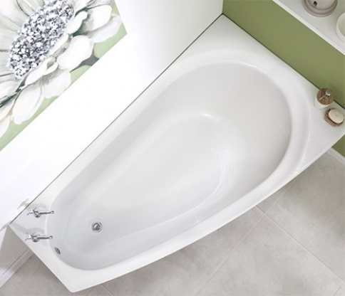 ВАС012000П100 BALINE Ванна асимметричная правая 150х90 белая ALBA SPA фото 3