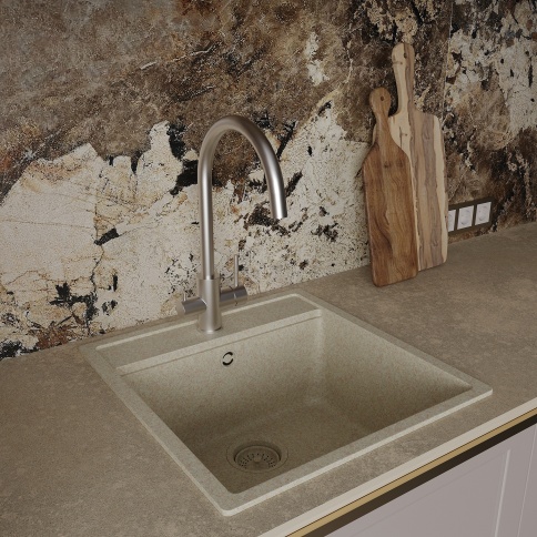 OL-458022-BN Кухонный смеситель с подключением к фильтру брашированный никель OLIVEEKA фото 2