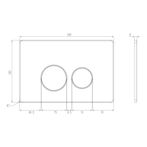 OL-R22-BG Панель смыва (металл) матовое золото OLIVEEKA фото 4