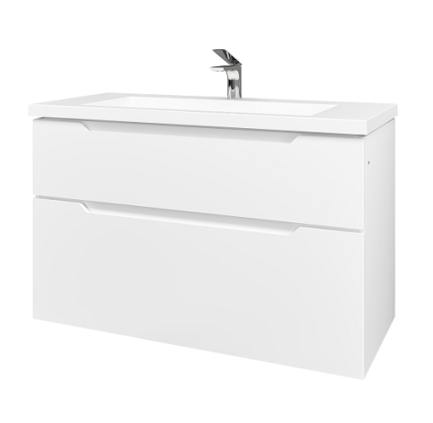 Pro.01.100/P/W/JR Тумба Puro 100 белый JORNO фото 1