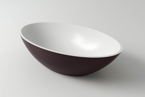 1.02.006.11.2 DIONE Раковина 60x36 Soft Rock Duo палитра RAL HOLBI фото 1