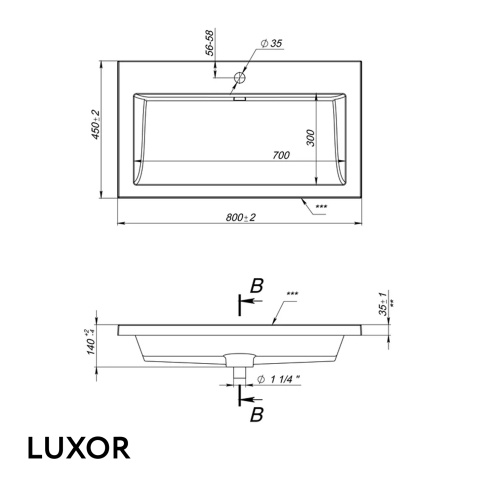 4670142930860 Раковина Luxor 80 литьевой мрамор белый JORNO фото 5