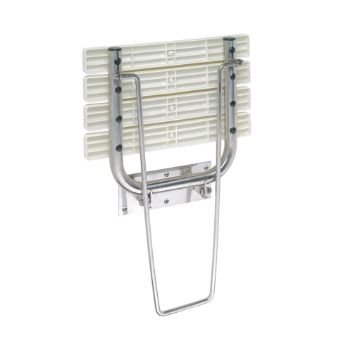 301102182 Откиднoe сидeнье для душа c oпopной ножкой белый BEMETA фото 1