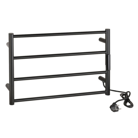 704151080 Электрический полотенцесушитель 560х370мм 63W черный матовый BEMETA фото 1