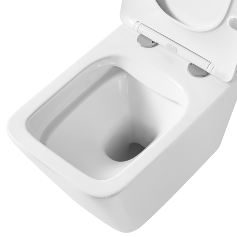 OL-5014 Унитаз подвесной безободковый с сиденьем микролифт белый OLIVEEKA фото 4