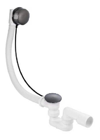 EVSC15T Слив-перелив для ванны (полуавтомат) оружейный металл PLASTBRNO фото 1