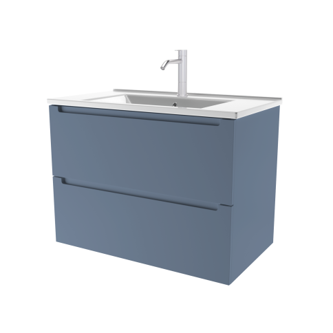 D80S Тумба под раковину/столешницу Дион 80 Серо-синий (RAL 5014) фото 1