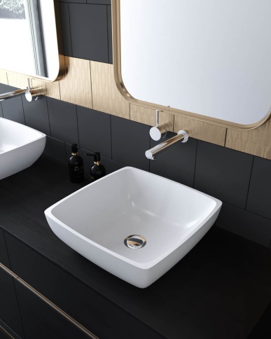 2.02.007.44.4 JUPITER Раковина 43x43 Nano Concrete бетон HOLBI фото 2