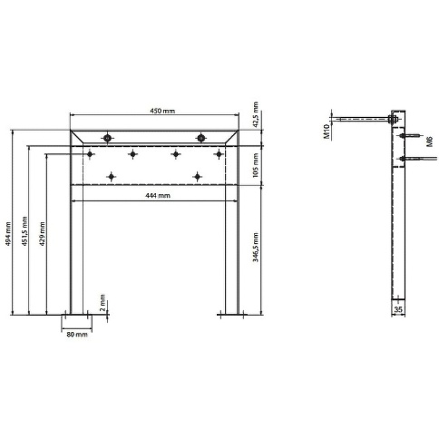 347625051 Монтажный элемент для сиденья 347125011  BEMETA фото 2